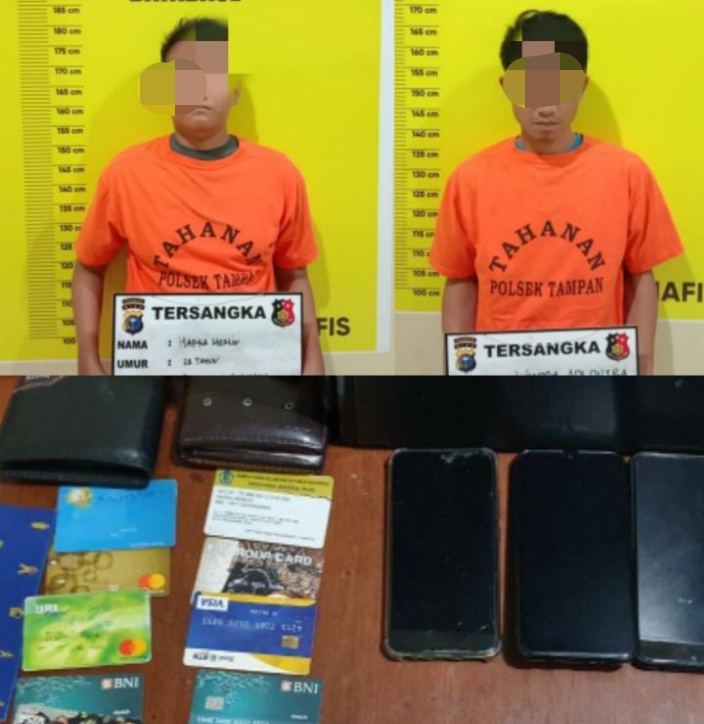 Beraksi di 18 TKP, Polsek Tampan Bekuk Dua Spesialis Ganjal ATM 